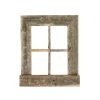 22x18 Rustic Weatered Grey Window Frame with Planter - Image 2