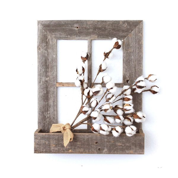 22x18 Rustic Weatered Grey Window Frame with Planter - Image 3