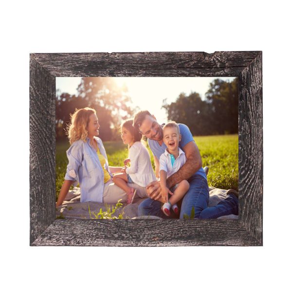 24x36 Rustic Smoky Black Picture Frame with Plexiglass Holder - Image 4
