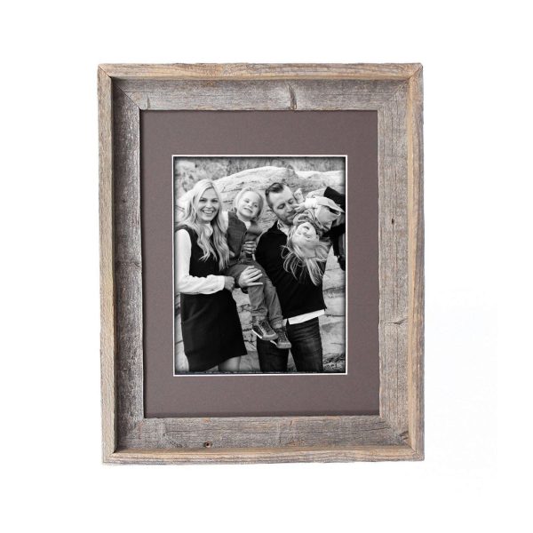 16x20 Natural Weathered Grey Picture Frame with Plexiglass Holder - Image 2