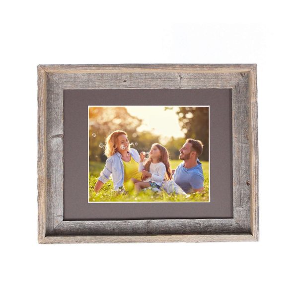 16x20 Natural Weathered Grey Picture Frame with Plexiglass Holder - Image 3