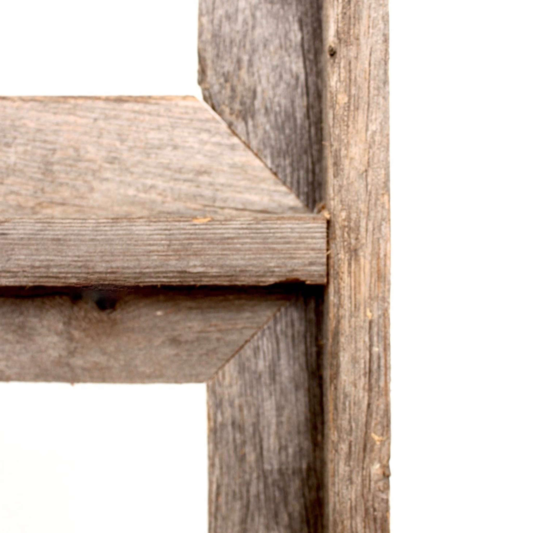 3 8x10 Rustic Weathered Grey Picture Frame with Plexiglass Holder - Image 3