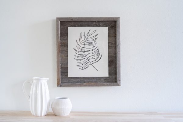 11"x14" Rustic Weathered Gray Picture Frame with Plexiglass Holder - Image 2