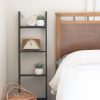 4 Step Blackwash Rustic Wood Ladder Shelf - Image 2