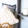 4 Step Blackwash Rustic Wood Ladder Shelf - Image 4