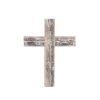 Rustic Weathered Grey Reclaimed Wood Cross Decoration - Image 2