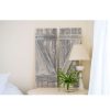Set of Two Rustic Weathered Grey Wood Decorative Window Shutters - Image 5