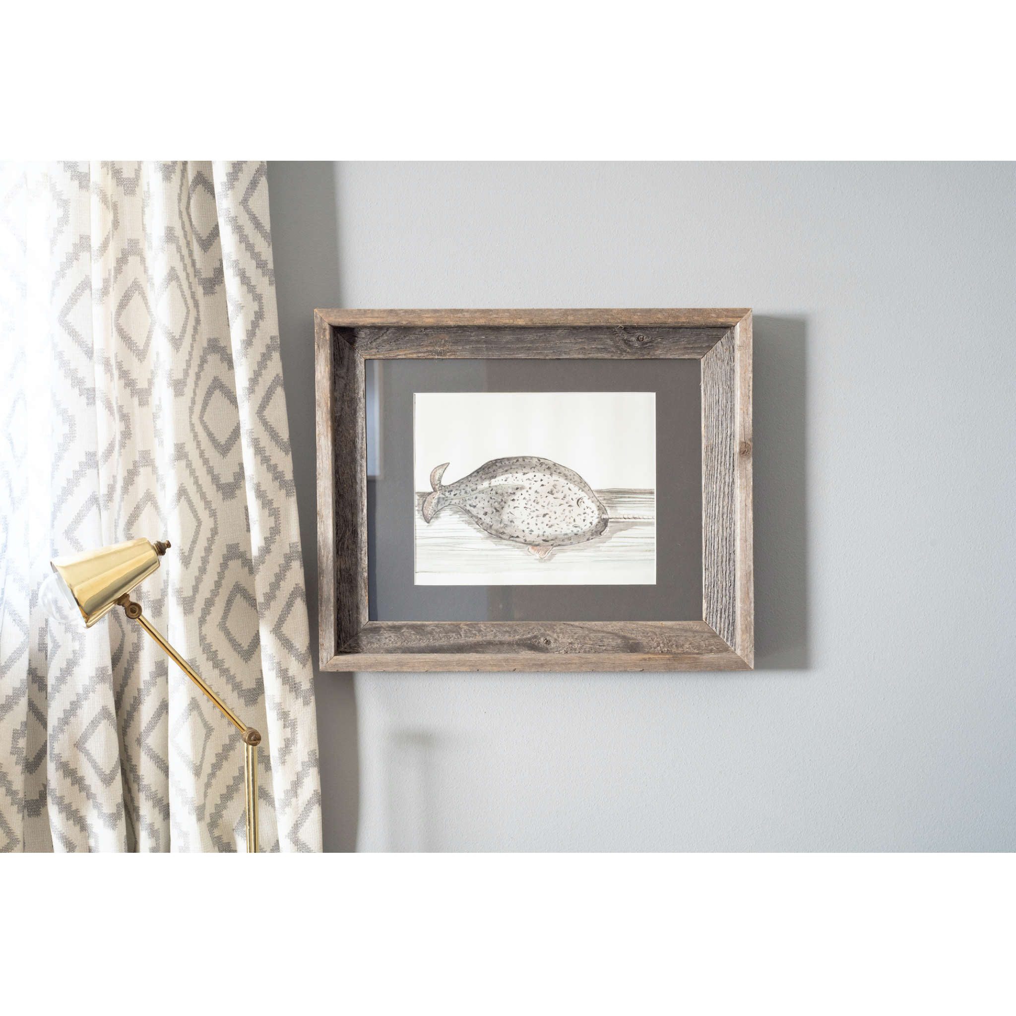 16x20 Rustic Cinder Picture Frame with Plexiglass Holder - Image 2