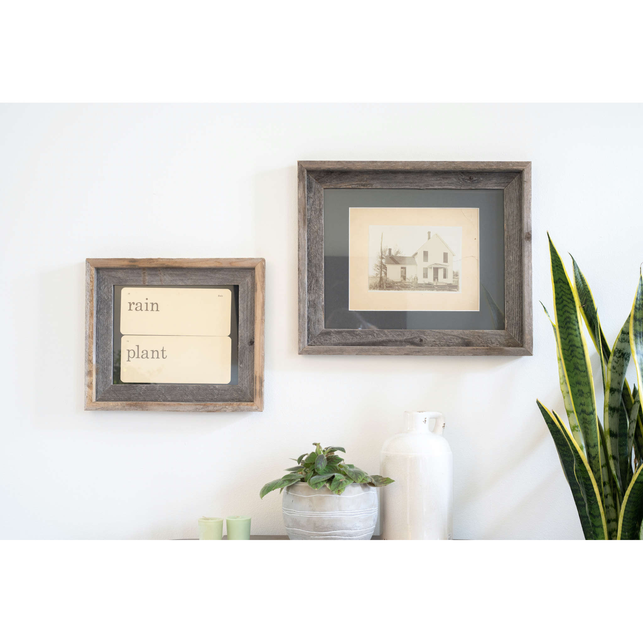16x20 Rustic Cinder Picture Frame with Plexiglass Holder - Image 3