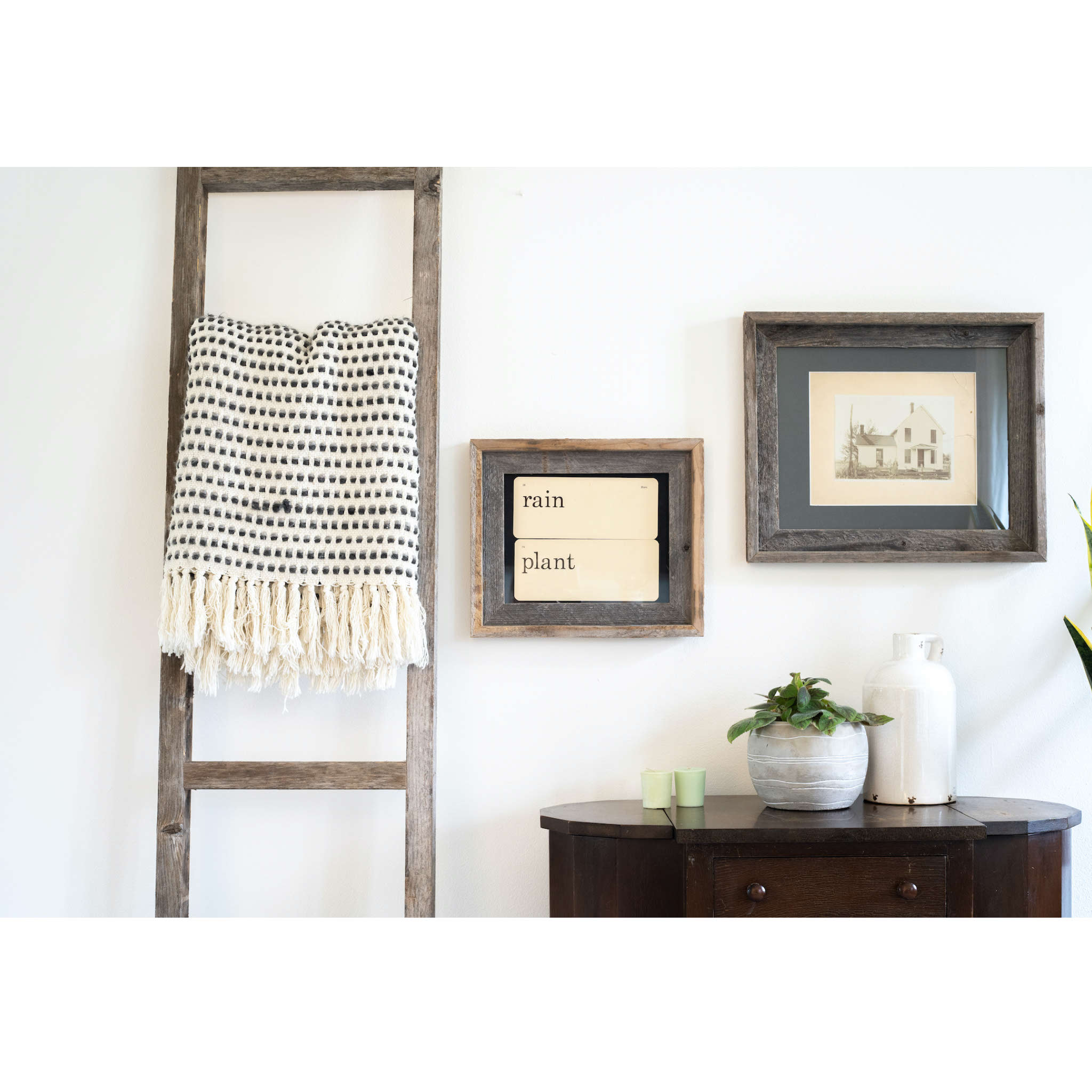 16x20 Rustic Cinder Picture Frame with Plexiglass Holder - Image 4