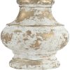 Distressed White and Gold Accent Lamp - Image 2