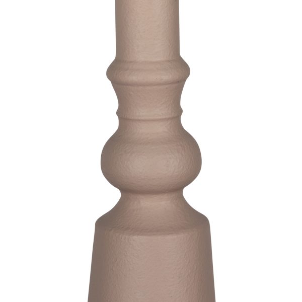 Contemporary Light Pink Metal Decorative Vase - Image 3