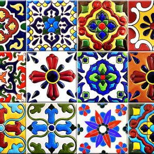 5" x 5" Festival Brights Mosaic Peel and Stick Removable Tiles
