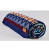 Queen Size Ultra Soft Blue Ski Mountain Handmade Woven Blanket - Image 5