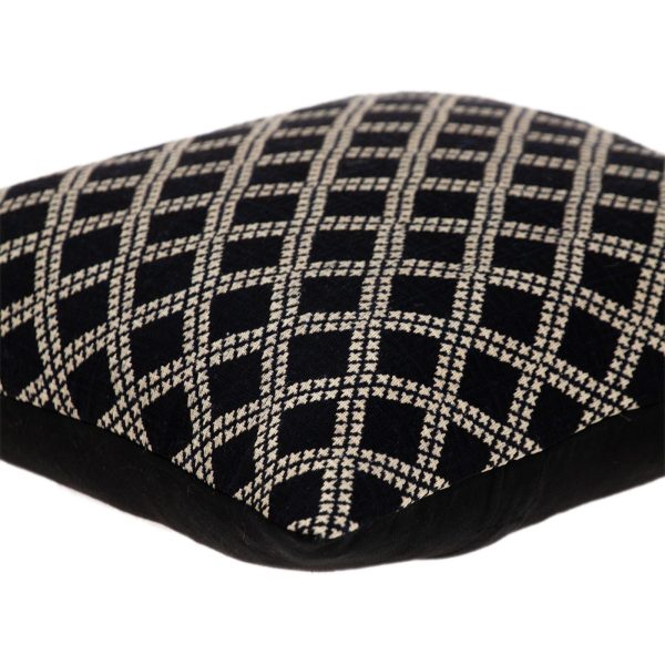 Charcoal Diamond Throw Pillow - Image 2