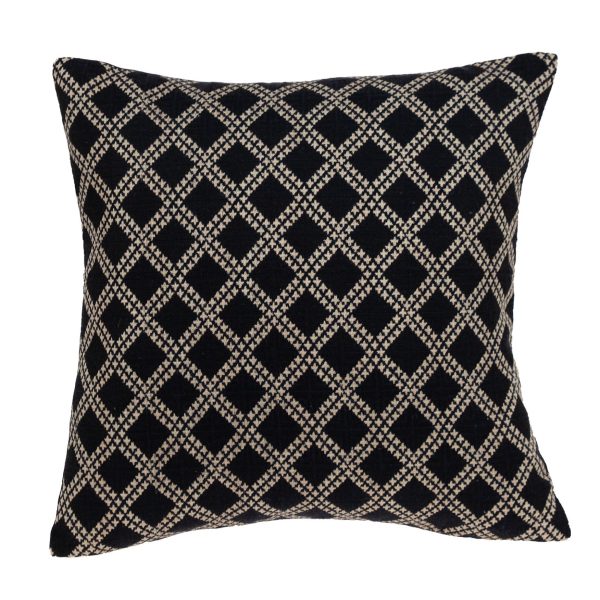 Charcoal Diamond Throw Pillow - Image 5