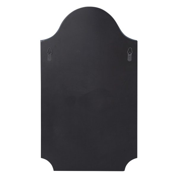 Minimalist Rectangle Arched Glass Mirror with Beveled Edge And Scalloped Corners - Image 5