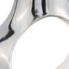 Pear shaped Aliminum  Cast Decorative Accent Bowl in White Interior - Image 5