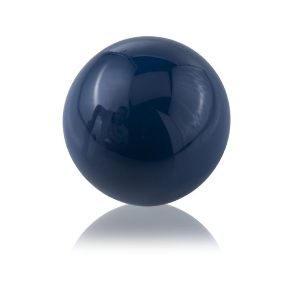 Set of 2 Blue Aluminum Decorative Spheres 3' - Image 2