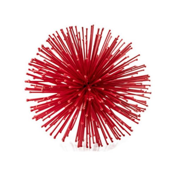 Mini Red Spiky Sphere Home Accent Filler - Image 3