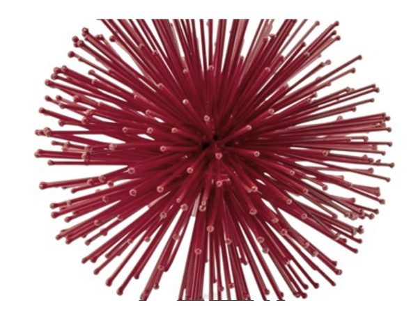 Mini Red Spiky Sphere Home Accent Filler - Image 4