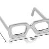 Silver Aluminum Glasses display in Shiny Smooth Finish  Decorative Table Top - Image 2
