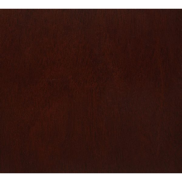 Sleek Dark Cherry Wood Wall Hanging Mirror - Image 4