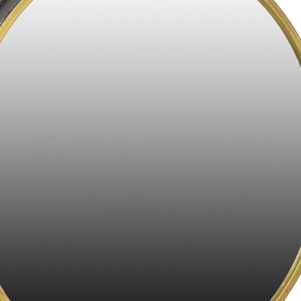 Rustic Gold Round Mirror Sconce - Image 4