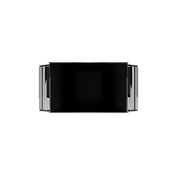 Curvy Art Deco Style Mirrored Vase - Image 5