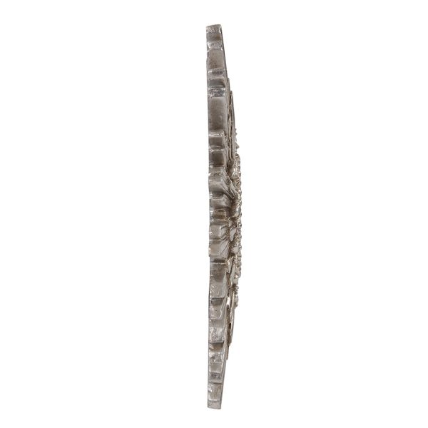 Oval Antiqued Silver Leaf Finish Mirror - Image 5
