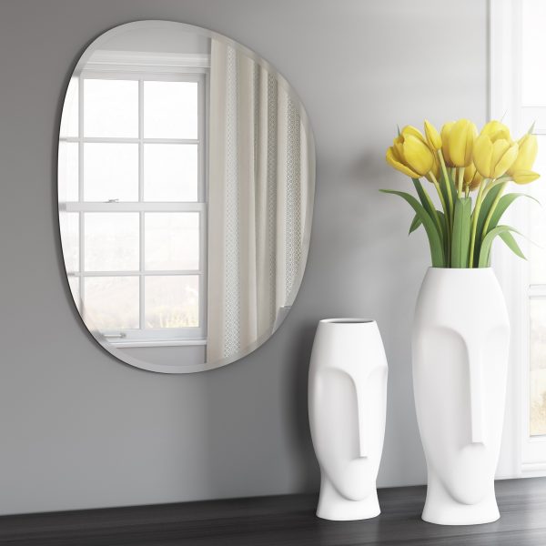Oval Asymmetrical Frameless Mirror - Image 5