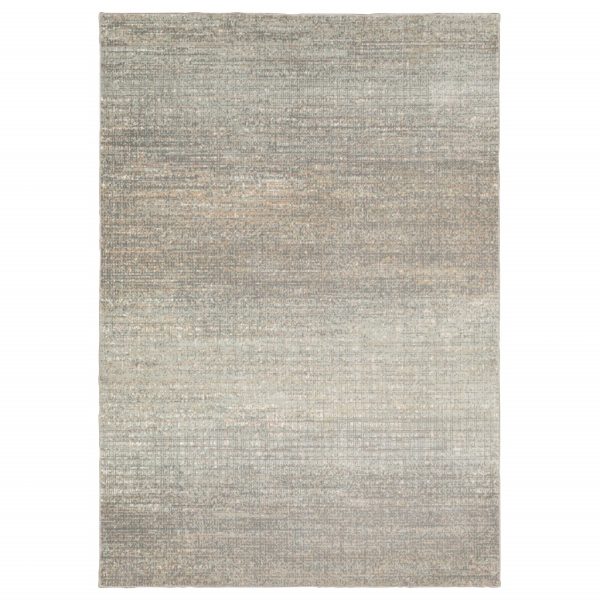 3' x 6' Gray Green Abstract Confetti Indoor Area Rug