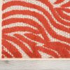 3?x 4?Red Zebra Pattern Indoor Outdoor Area Rug - Image 2