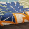 2?x 8' Orange Floral Outdoor Runner Rug - Image 3
