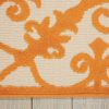 4?x 6?Orange Medallion Indoor Outdoor Area Rug - Image 2