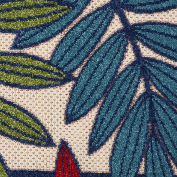 2抶 6?Multicolored Leaves Indoor Outdoor Runner Rug - Image 5