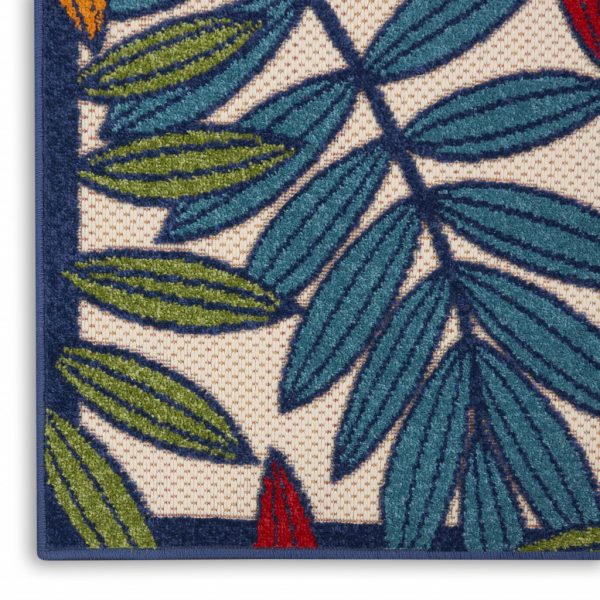 2抶 8?Multicolored Leaves Indoor Outdoor Runner Rug - Image 5