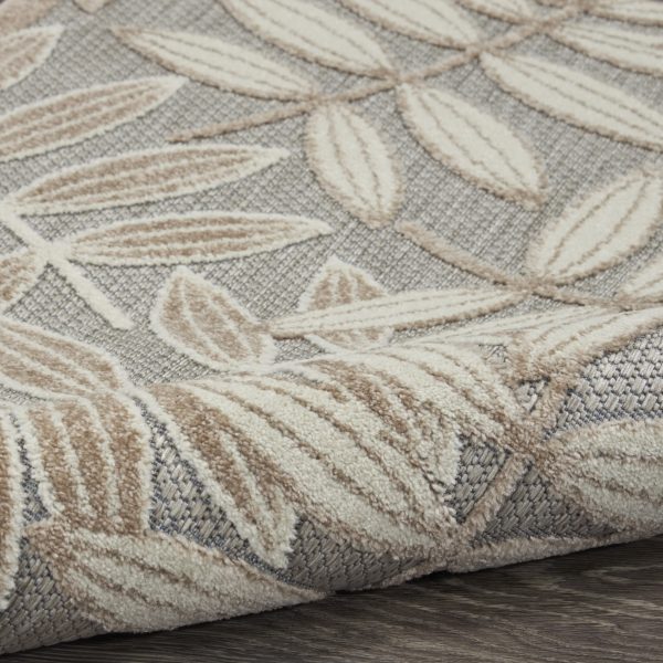 4?x 6?Natural Leaves Indoor Outdoor Area Rug - Image 3