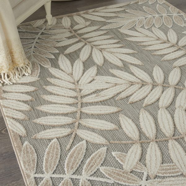4?x 6?Natural Leaves Indoor Outdoor Area Rug - Image 5