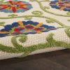 4?Round Blue Vines Indoor Outdoor Area Rug - Image 3