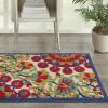 3?x 4' Red and Multicolor Indoor Outdoor Area Rug - Image 4