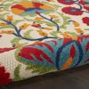 4?x 6' Red and Multicolor Indoor Outdoor Area Rug - Image 3