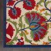 5?x 8' Red and Multicolor Indoor Outdoor Area Rug - Image 2