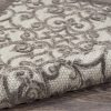2?x 10?Gray and Charcoal Indoor Outdoor Runner Rug - Image 3