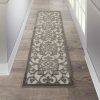 2?x 10?Gray and Charcoal Indoor Outdoor Runner Rug - Image 4