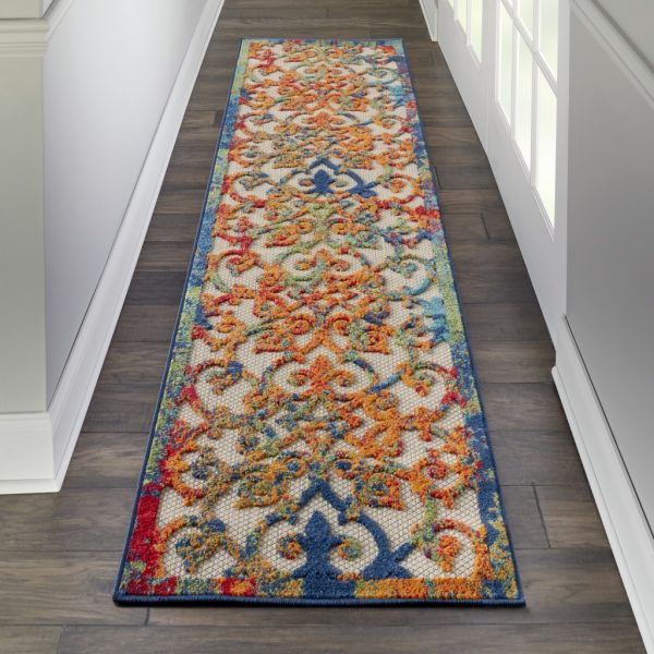 2?x 8?Rainbow Colored Indoor Outdoor Runner Rug - Image 4