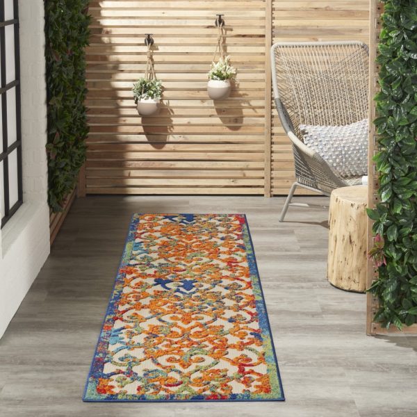 2?x 8?Rainbow Colored Indoor Outdoor Runner Rug - Image 5