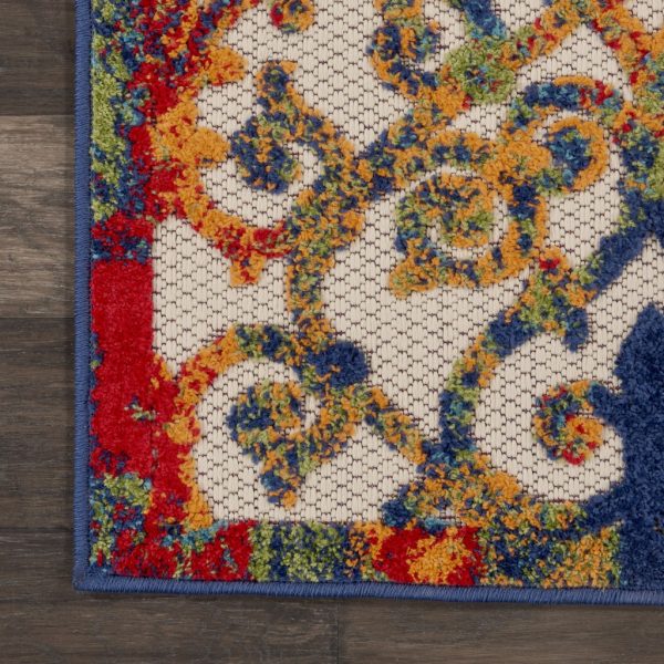 2?x 10?Rainbow Colored Indoor Outdoor Runner Rug - Image 2
