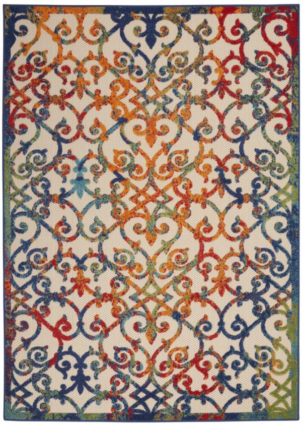 4?x 6?Rainbow Colored Indoor Outdoor Area Rug