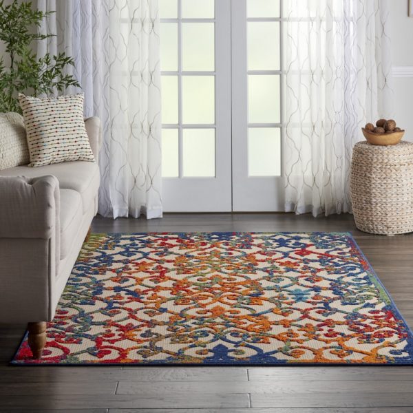 4?x 6?Rainbow Colored Indoor Outdoor Area Rug - Image 4